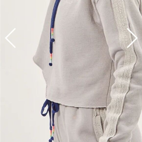 Woodley + Lowe CUTOFF HOODIE Size S (C) in Dove Grey NWT and in packaging - Picture 3 of 8